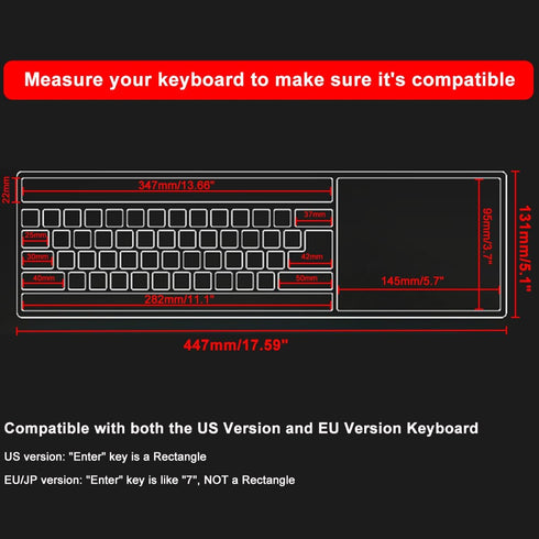 (2 Pack) Universal Clear Anti-Dust Keyboard Skin Protector Cover for 104/107 Keys Standard Desktop Keyboard Reusable Waterproof Keyboard Cover...